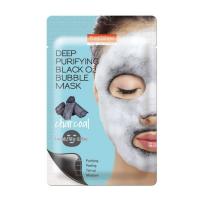 Пузырьковая маска для лица Purederm  Deep Purifying Black O2 Bubble Mask Charcoal