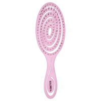 Расческа био для волос подвижная светло-розовая Solomeya Detangling Bio Hair Brush Mini Light Pink