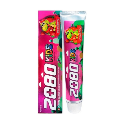 Детская зубная паста со вкусом клубники Dental Clinic 2080 Kids Toothpaste Strawberry
