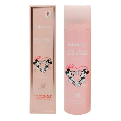 Солнцезащитный спрей с розой JMsolution Disney Collection Minnie Glow Luminous Flower Sun Spray